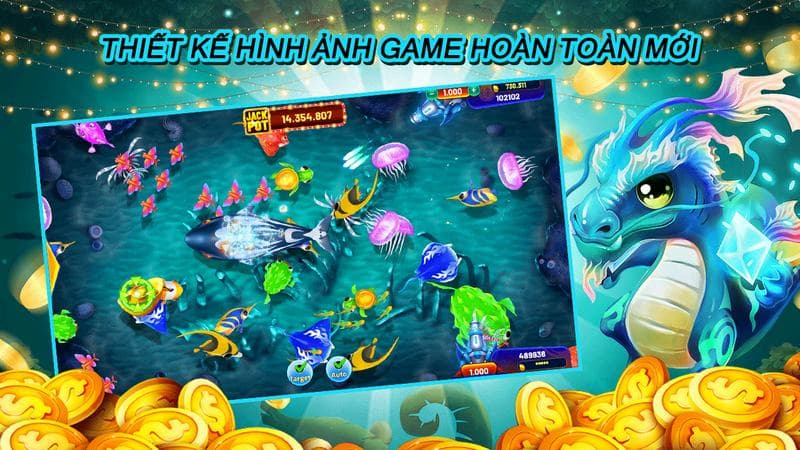 Bắn cá Thần Rồng Debet: Trải nghiệm săn cá đỉnh cao hấp dẫn 3 Giao diện game cực bắt mắt