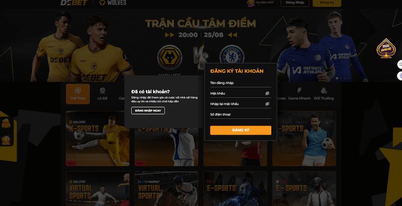 Đăng ký Debet: Hướng dẫn tạo tài khoản cho tân thủ 5 Hướng dẫn người chơi tham gia đăng ký Debet