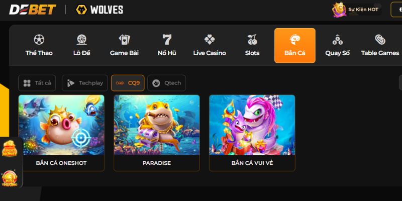 Debet Bắn cá: Sảnh game săn cá đổi thưởng siêu giải trí 3 Ưu điểm khi anh em tham gia chơi bắn cá tại Debet
