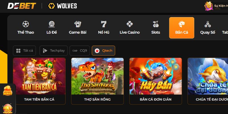 Debet Bắn cá: Sảnh game săn cá đổi thưởng siêu giải trí 4 Tam Tiên Bắn Cá siêu hot tại Debet