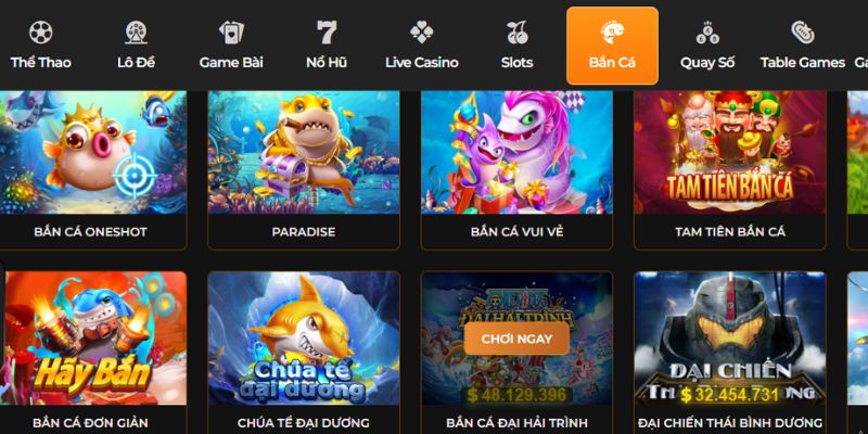 Debet Bắn cá: Sảnh game săn cá đổi thưởng siêu giải trí 5 Khám phá kho game cực khủng tại sảnh cược